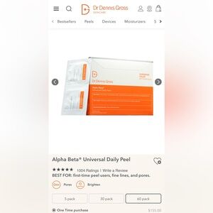 Dr Dennis Gross Universal Peel 60 treatments